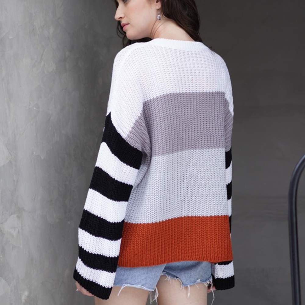B2G1♦️🆕Relaxing Striped Pull Over Sweater - Picture 5 of 5